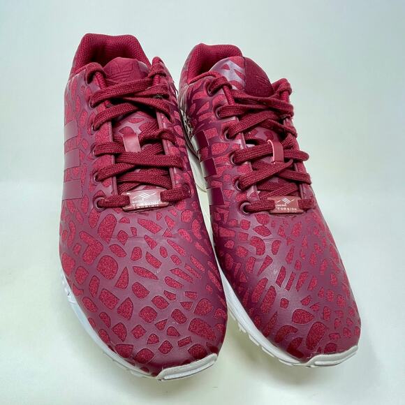 Adidas Torsion Running Shoes Men\'s 10 1/2 Burgundy 137.4=L.6.3 main image 9
